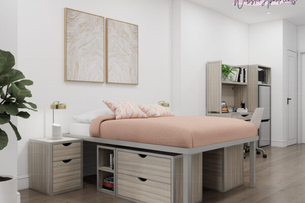 STUDIO: LARGE SINGLE WITH TERRACE
