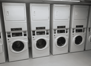 Washers and dryers in apartment building